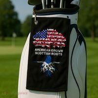 American Grown Scottish Roots Golf Towel thumb 2
