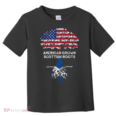 American Grown Scottish Roots Toddler T-Shirt