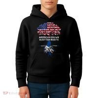 American Grown Scottish Roots Kids Hoodie thumb 4
