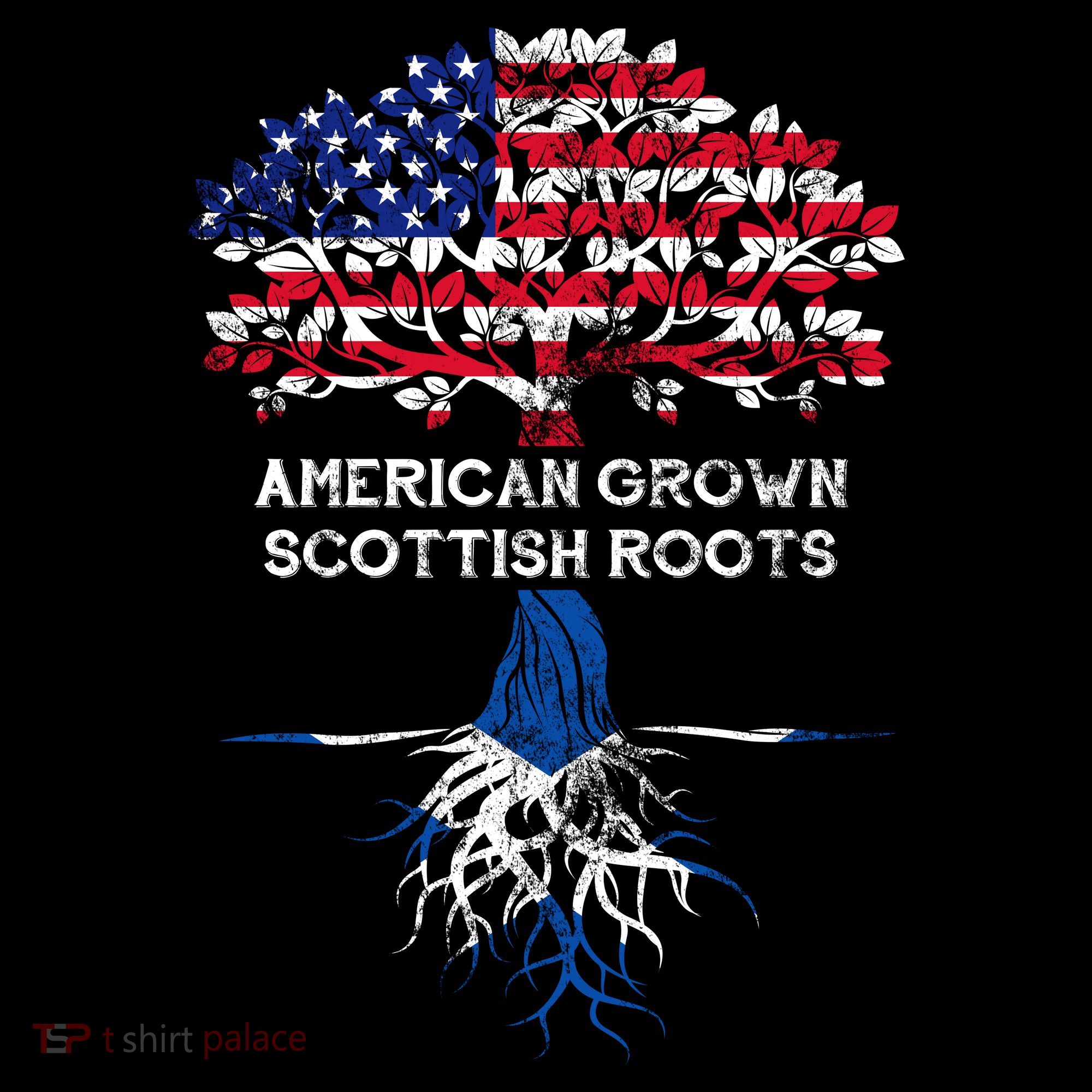 American Grown Scottish Roots Kids Hoodie