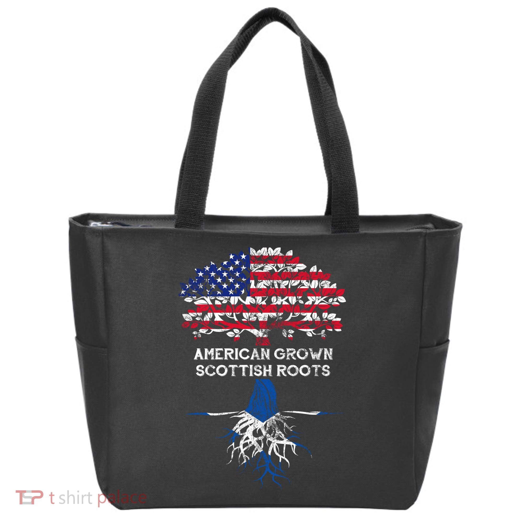 American Grown Scottish Roots Tote Bag