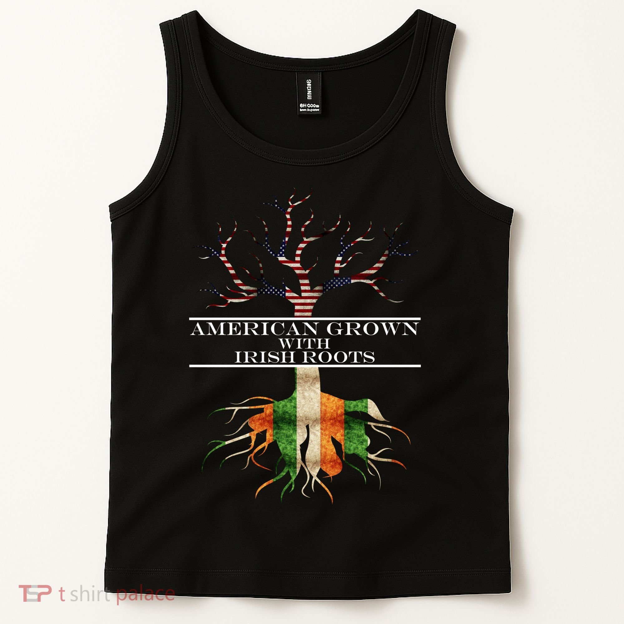 American Grown With Irish Roots Tank Top