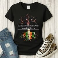American Grown With Irish Roots Women's T-Shirt thumb 3