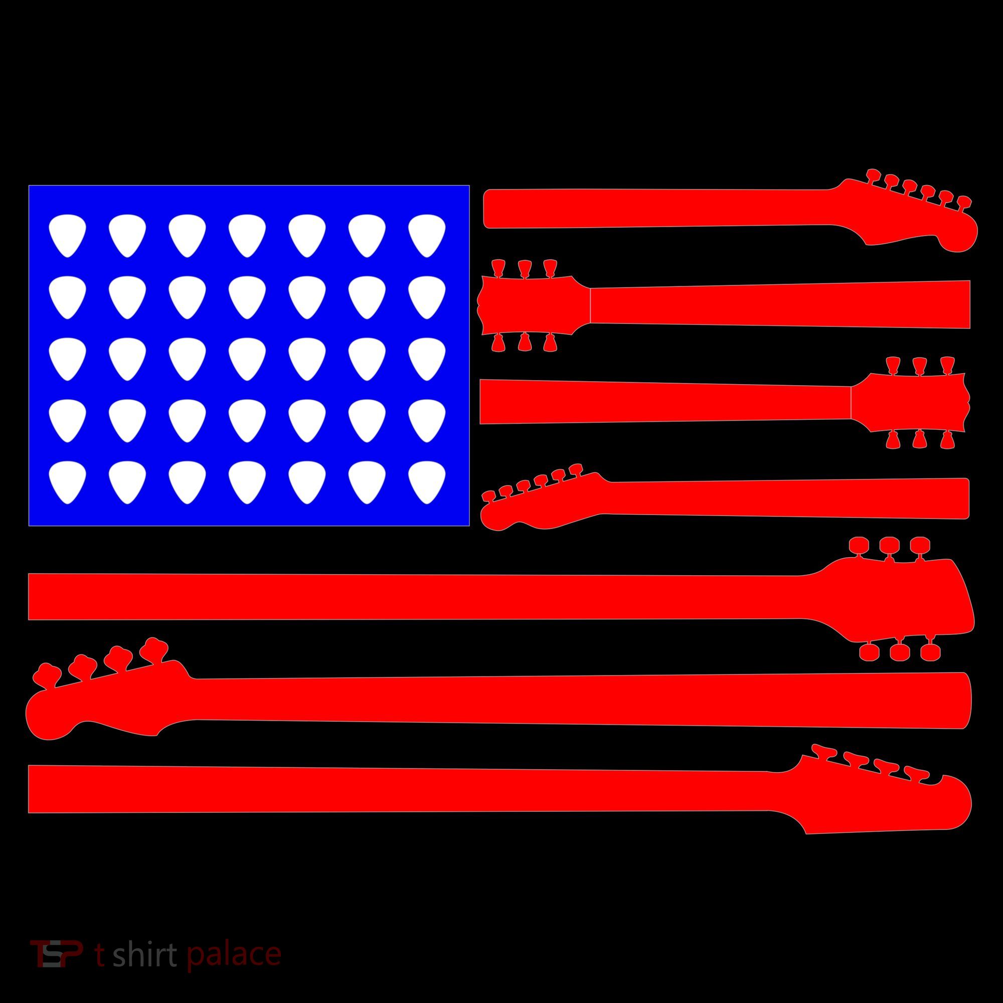 American Guitar Ornament