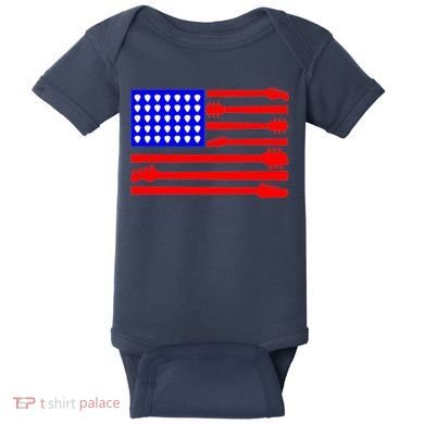 American Guitar Baby Bodysuit