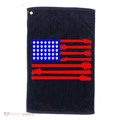 American Guitar Golf Towel