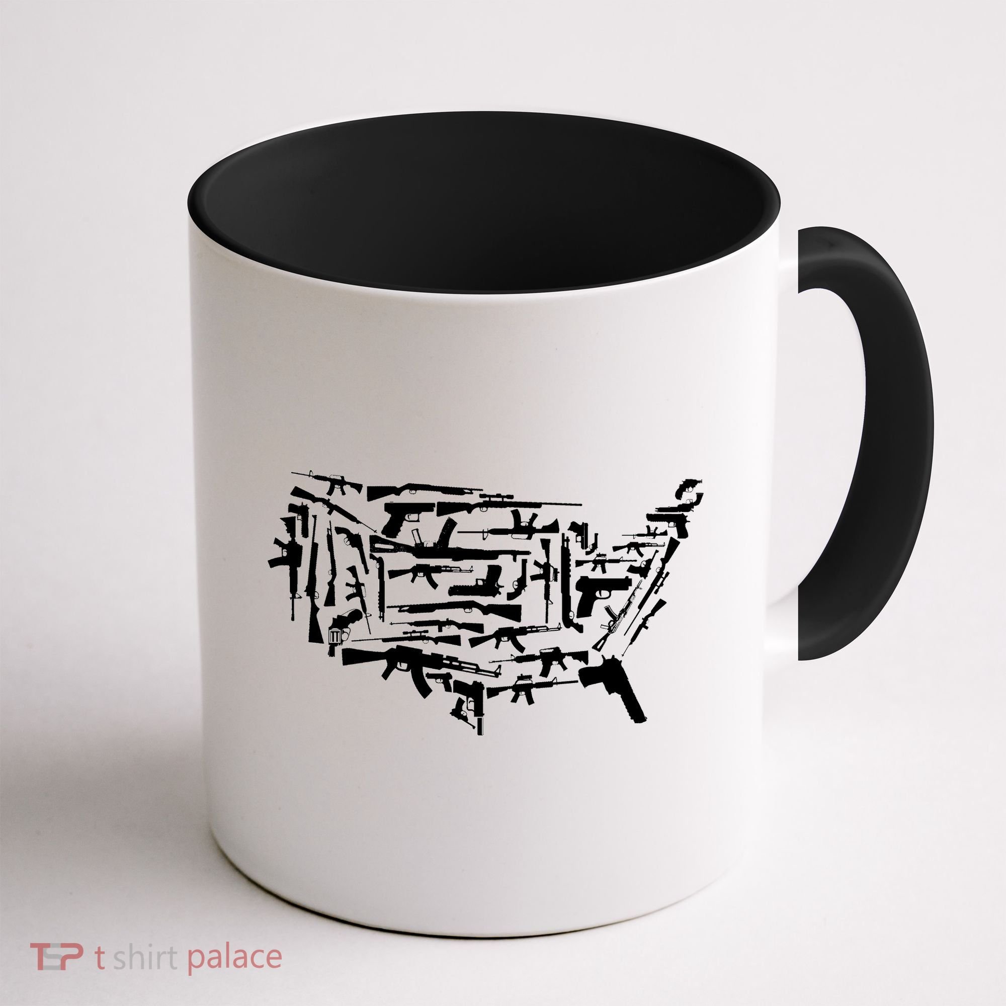 American Gun Map Coffee Mug