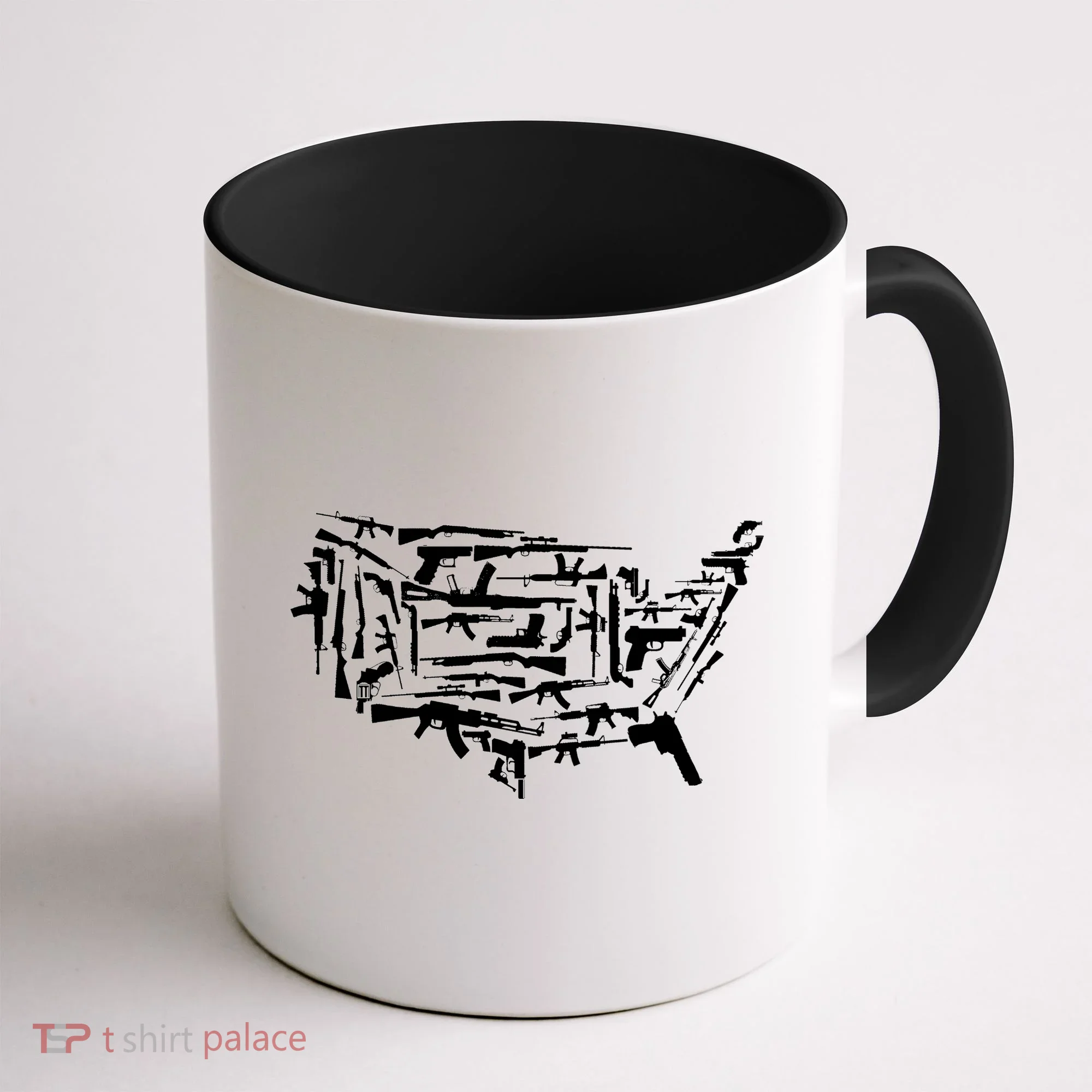 American Gun Map Coffee Mug