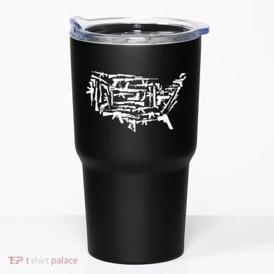 American Gun Map Tumbler