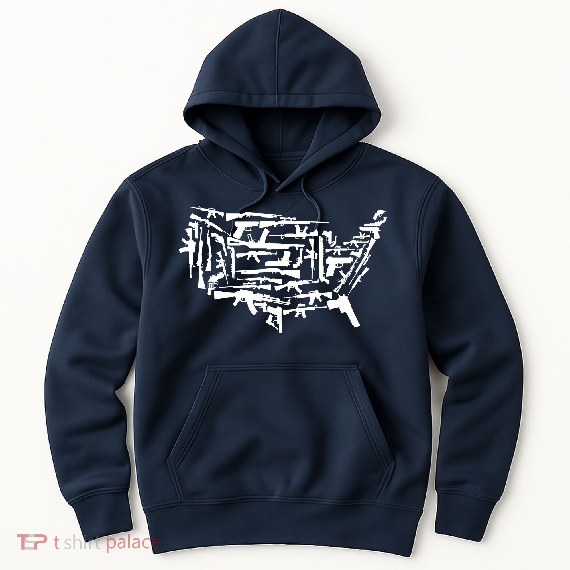 American Gun Map Hoodie