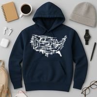 American Gun Map Hoodie thumb 3