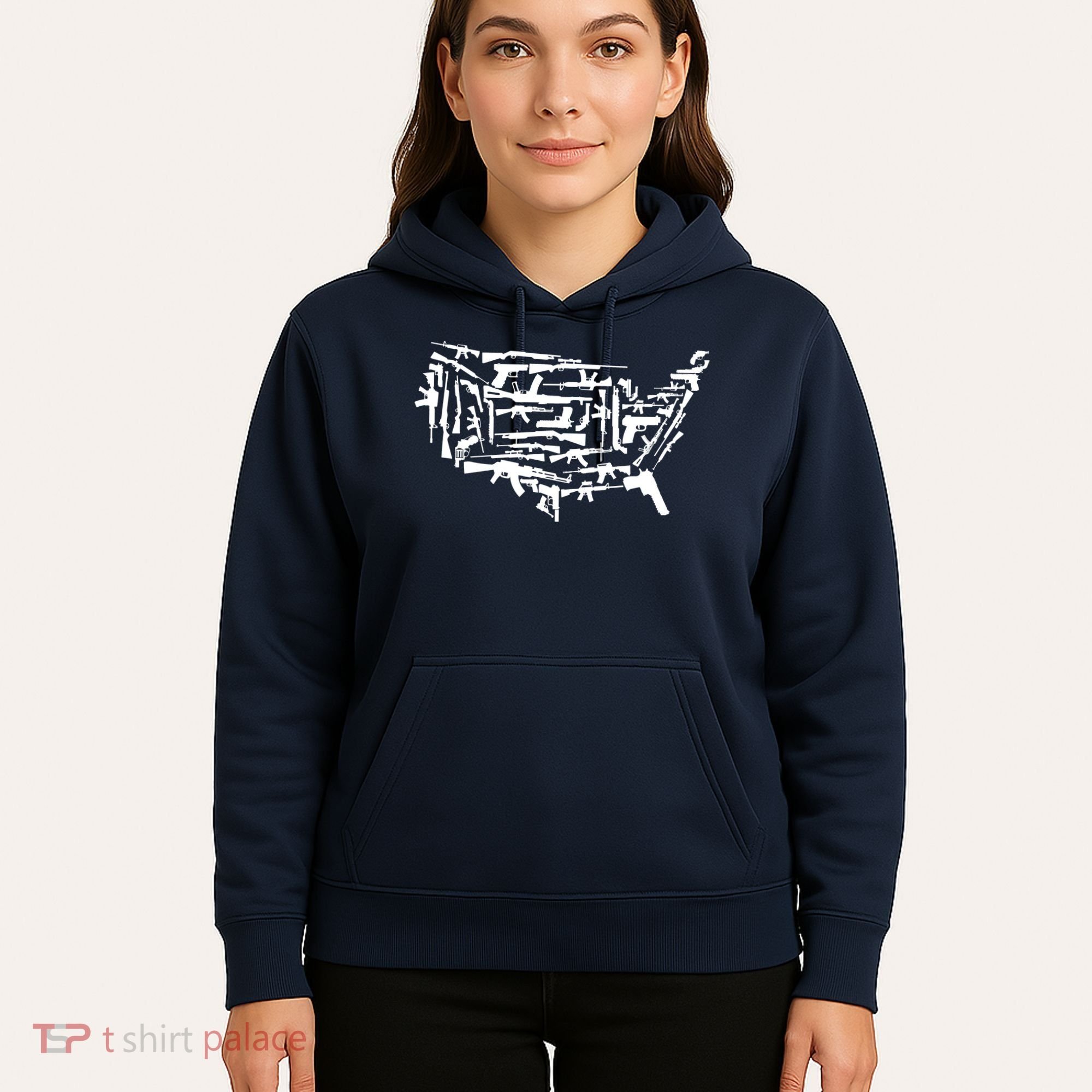 American Gun Map Hoodie