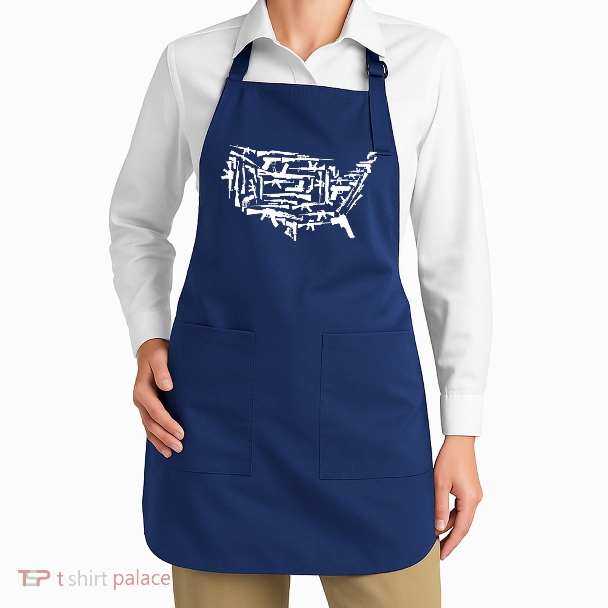 American Gun Map Apron