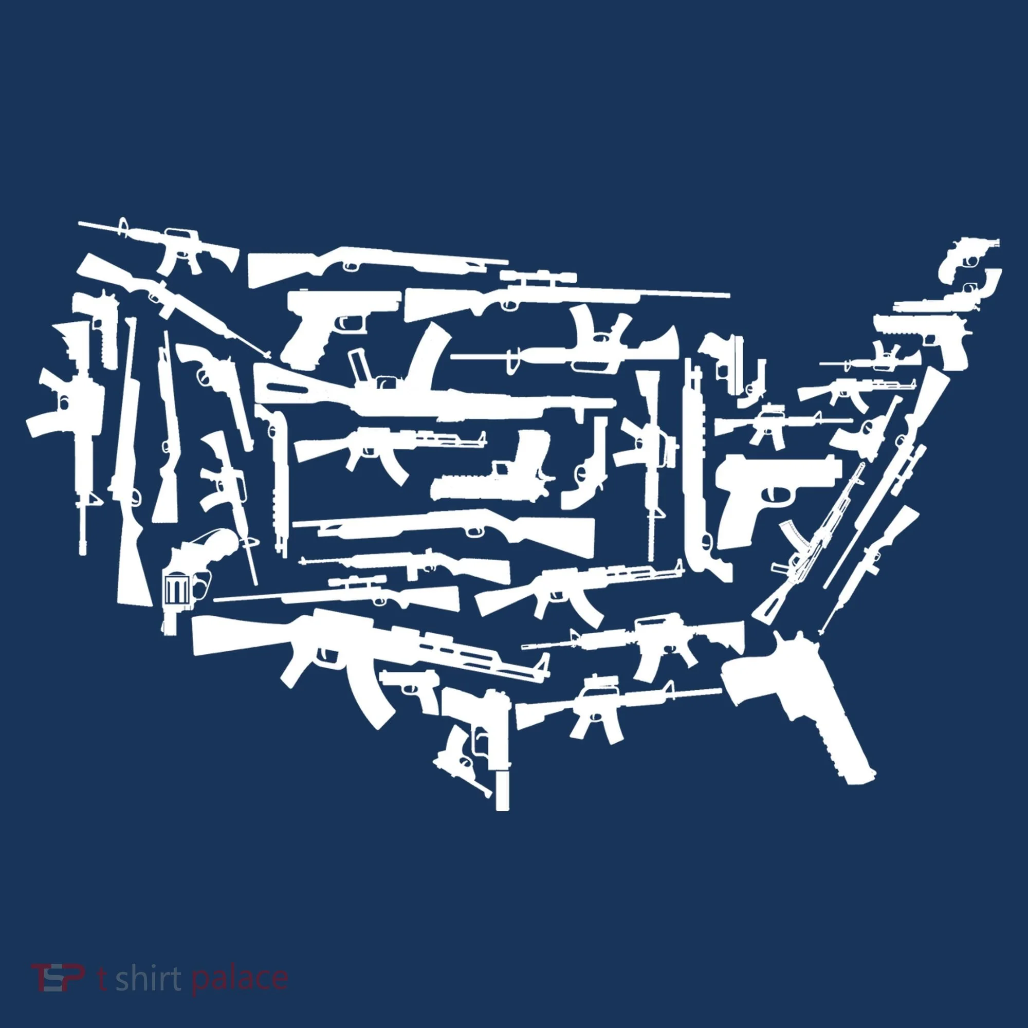 American Gun Map Apron