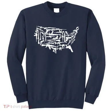 American Gun Map Sweatshirt