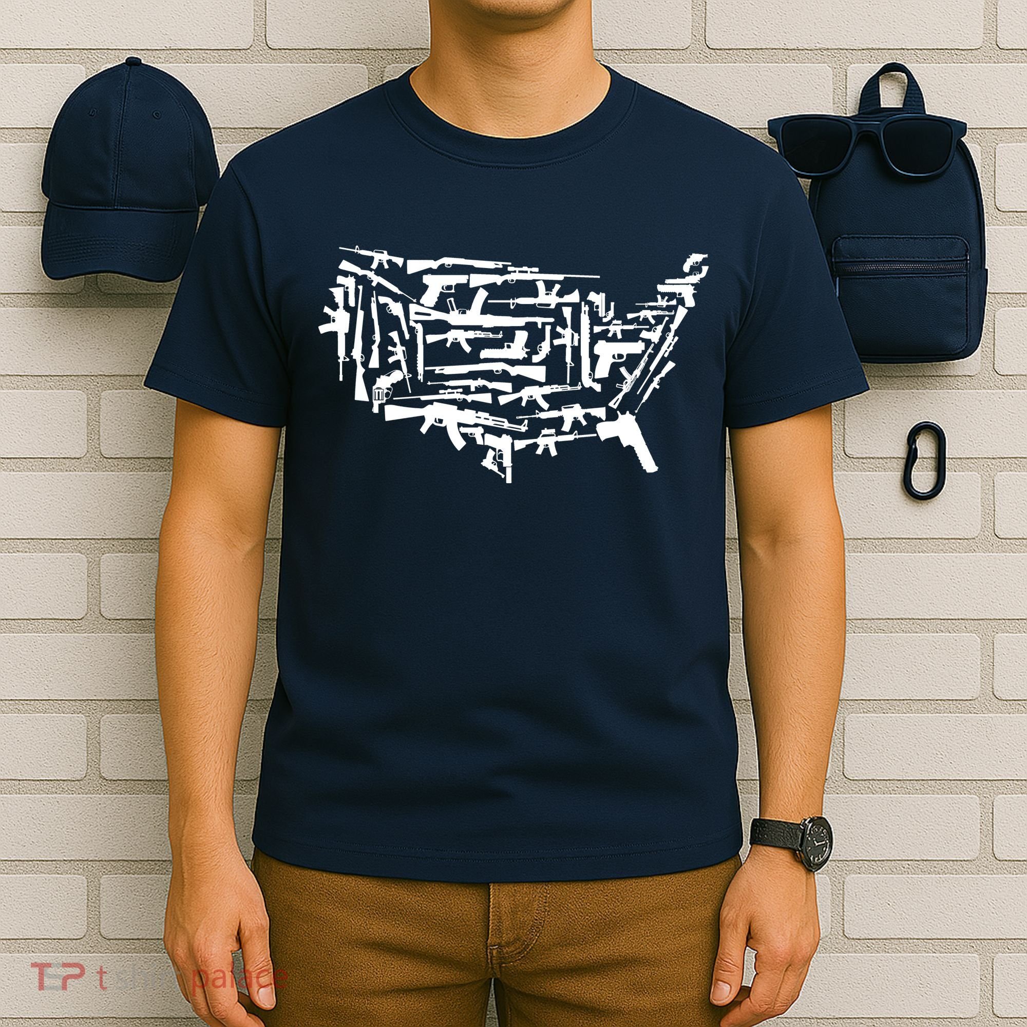 American Gun Map T-Shirt