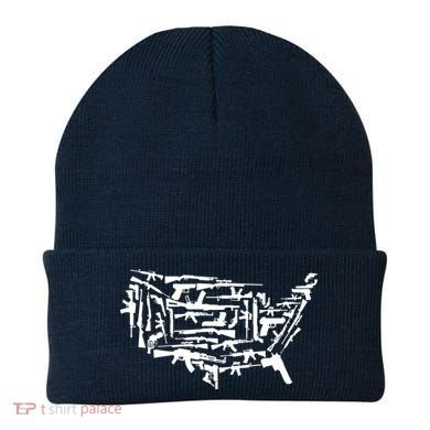 American Gun Map Beanie