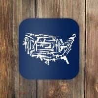 American Gun Map Coaster thumb 0