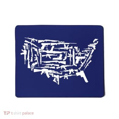 American Gun Map Mousepad