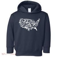 American Gun Map Toddler Hoodie thumb 0