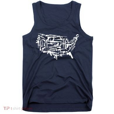 American Gun Map Tank Top