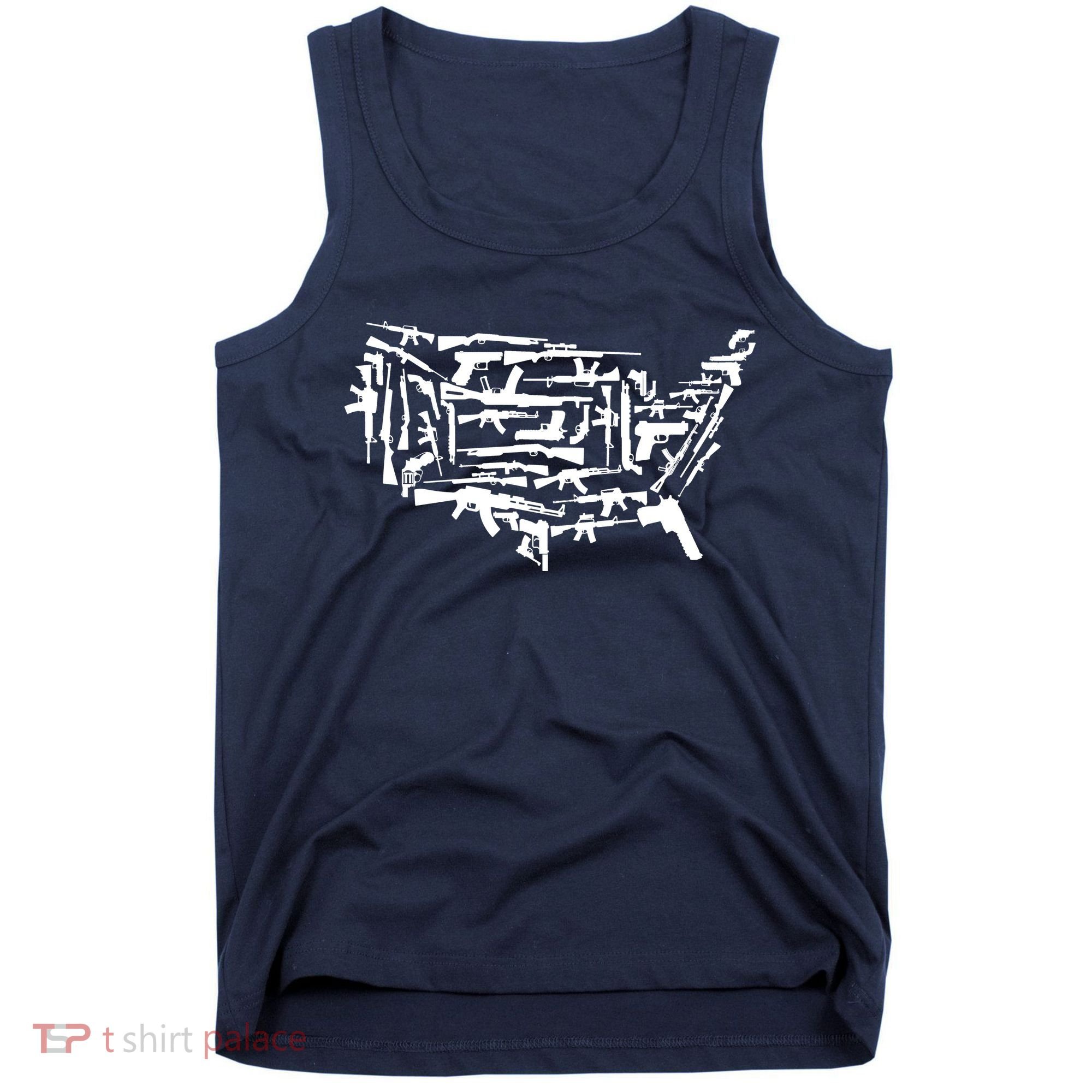 American Gun Map Tank Top