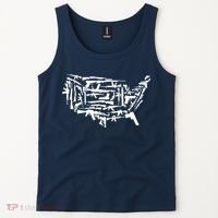 American Gun Map Tank Top thumb 2