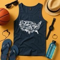 American Gun Map Tank Top thumb 4