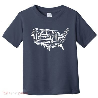 American Gun Map Toddler T-Shirt