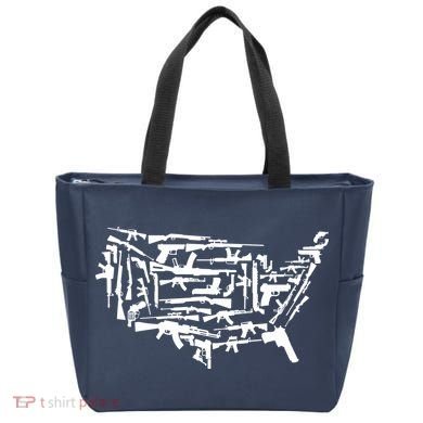 American Gun Map Tote Bag