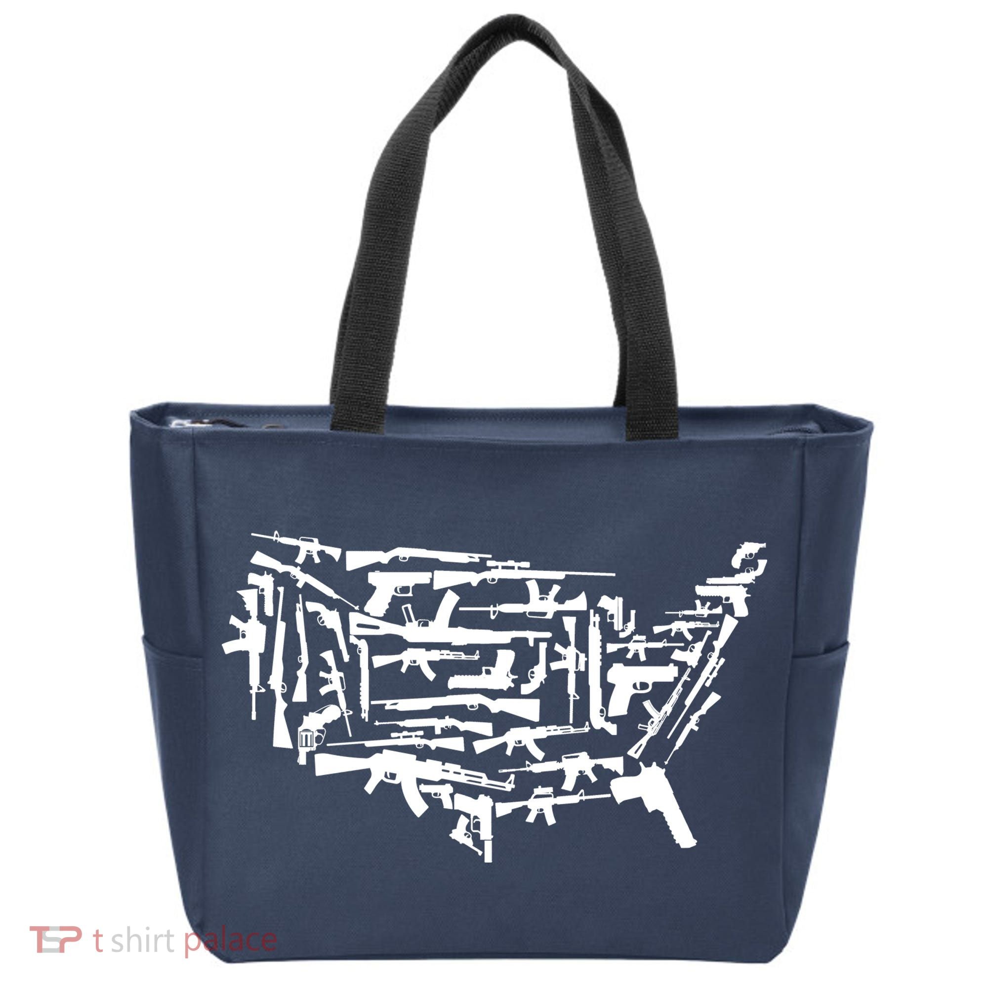 American Gun Map Tote Bag