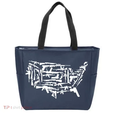 American Gun Map Tote Bag
