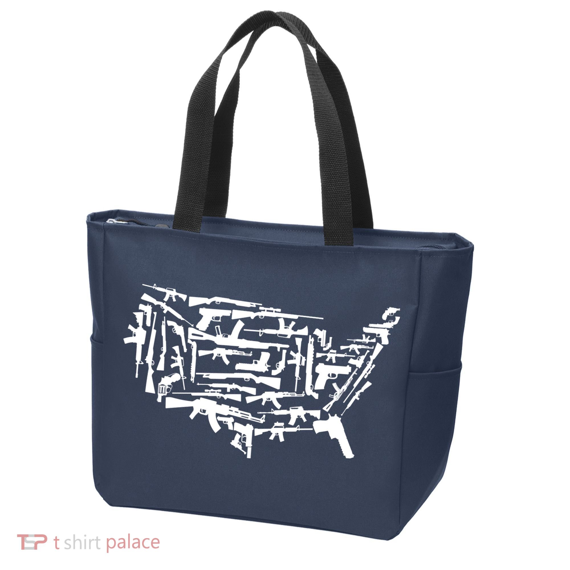 American Gun Map Tote Bag