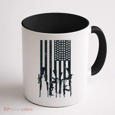 American Guns Coffee Mug back