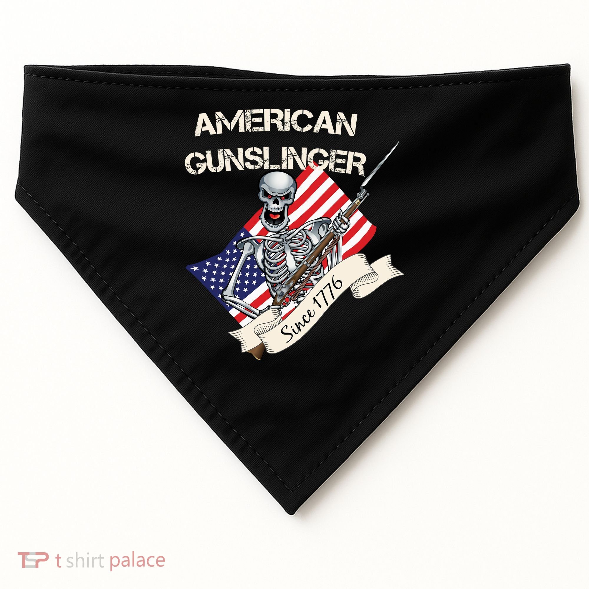 American Gunslinger Since 1776 USA-Made Doggie Bandana
