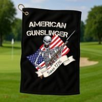 American Gunslinger Since 1776 Golf Towel thumb 1