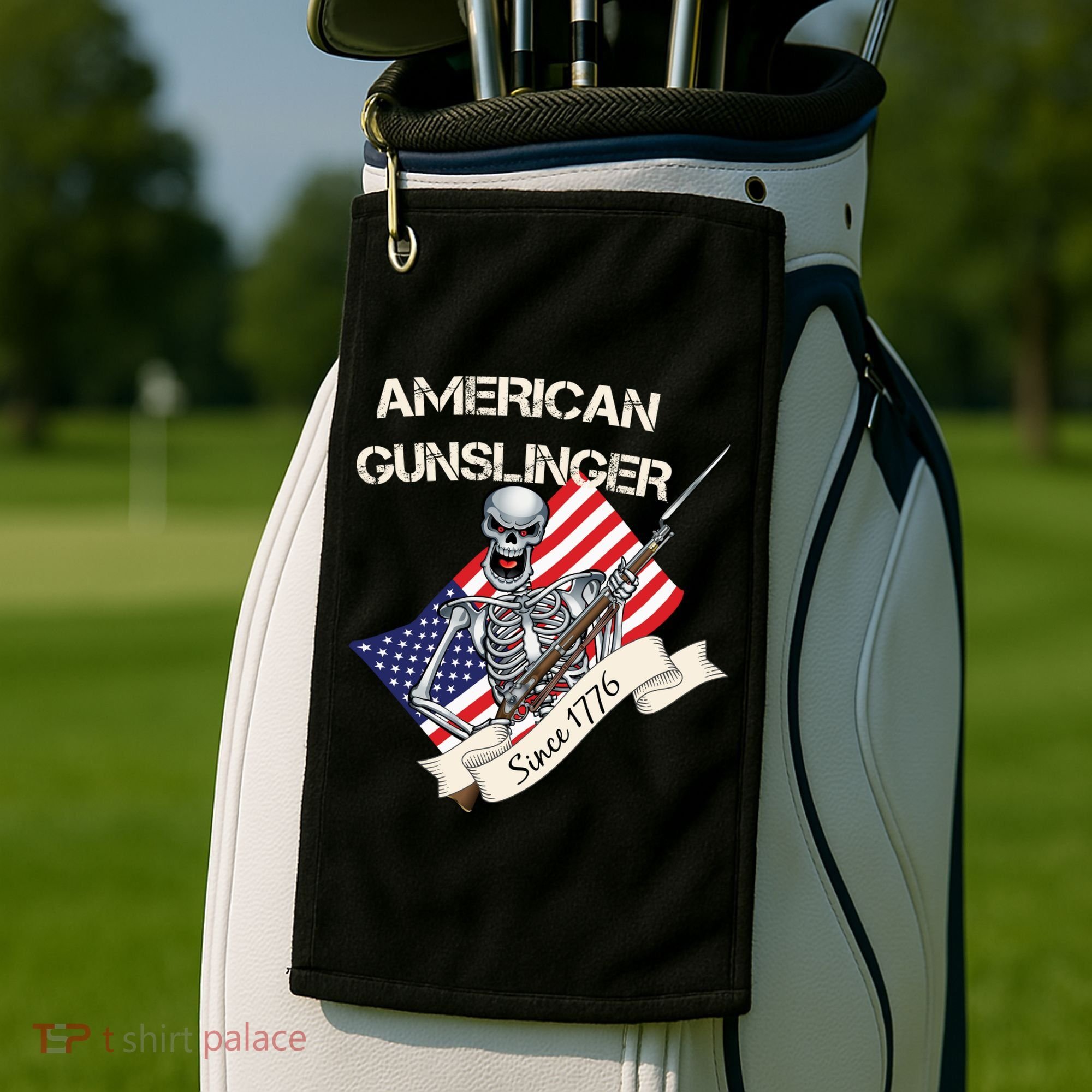 American Gunslinger Since 1776 Golf Towel