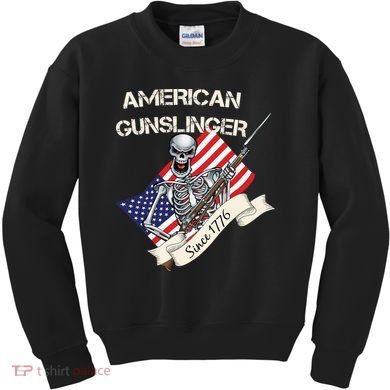 American Gunslinger Since 1776 Kids Sweatshirt