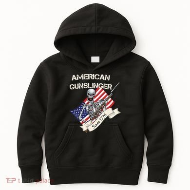 American Gunslinger Since 1776 Kids Hoodie