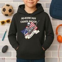 American Gunslinger Since 1776 Kids Hoodie thumb 2
