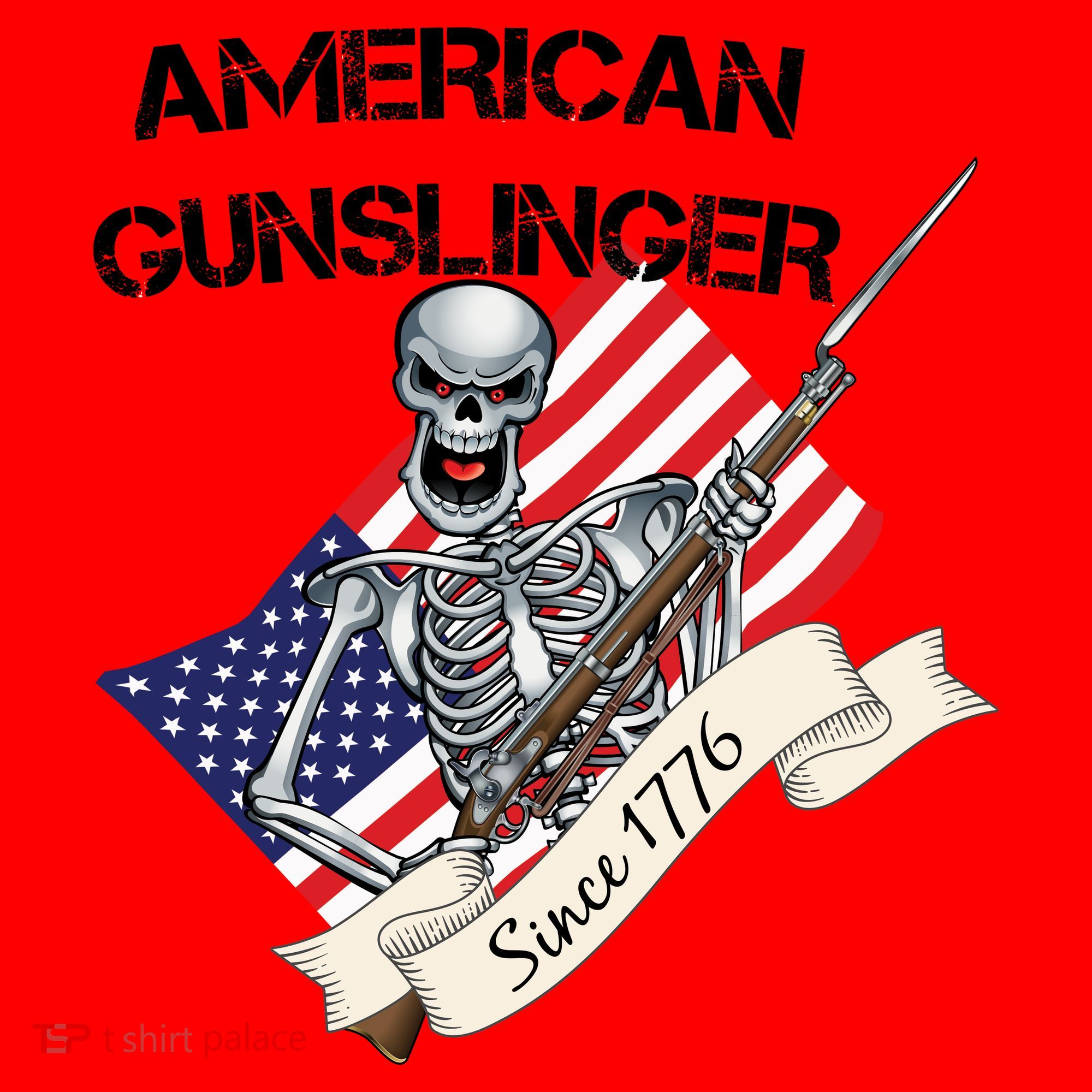 American Gunslinger Since 1776 Santa Hat