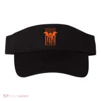 American Halloween Pumpkin Bat USA Flag Visor thumb 0