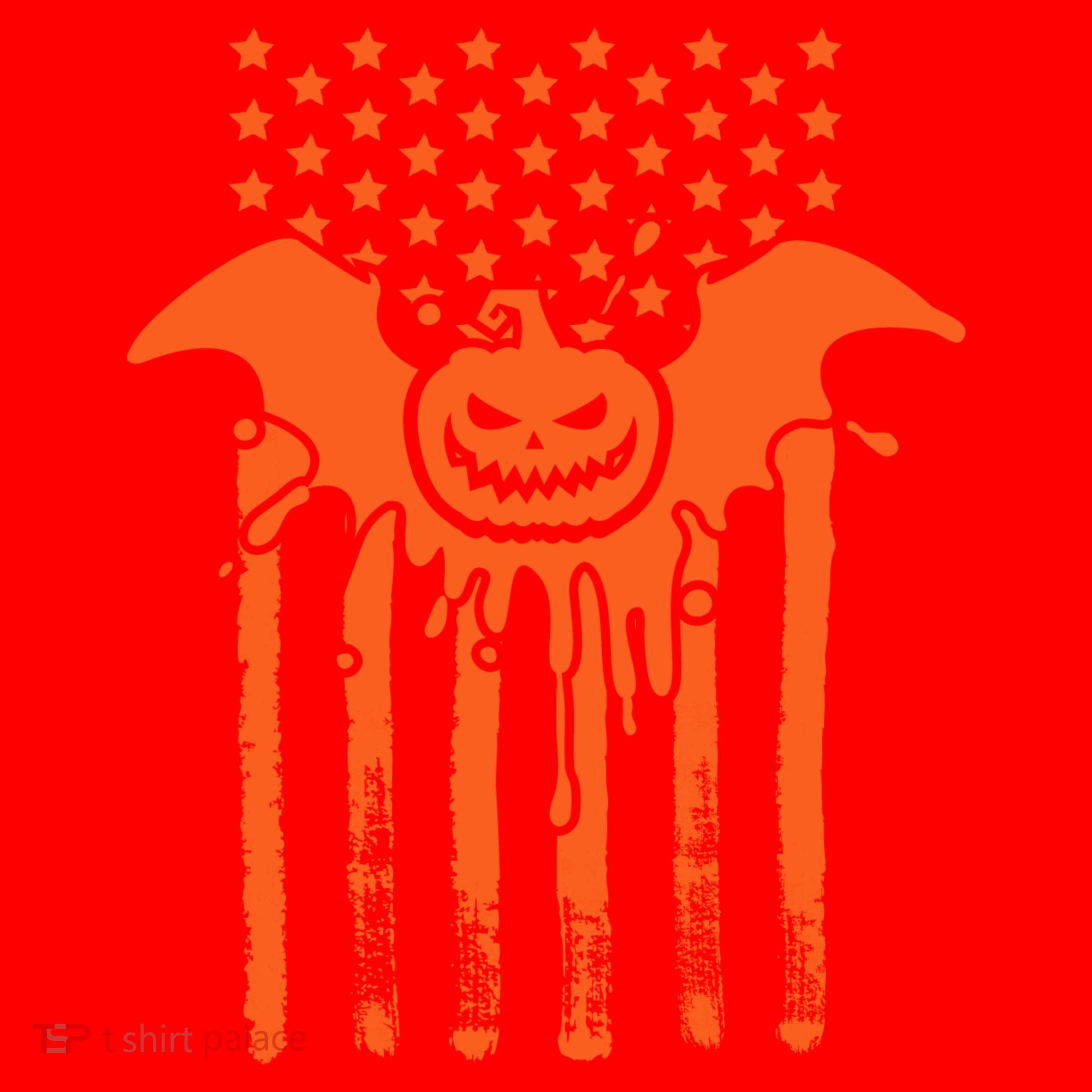American Halloween Pumpkin Bat USA Flag Santa Hat