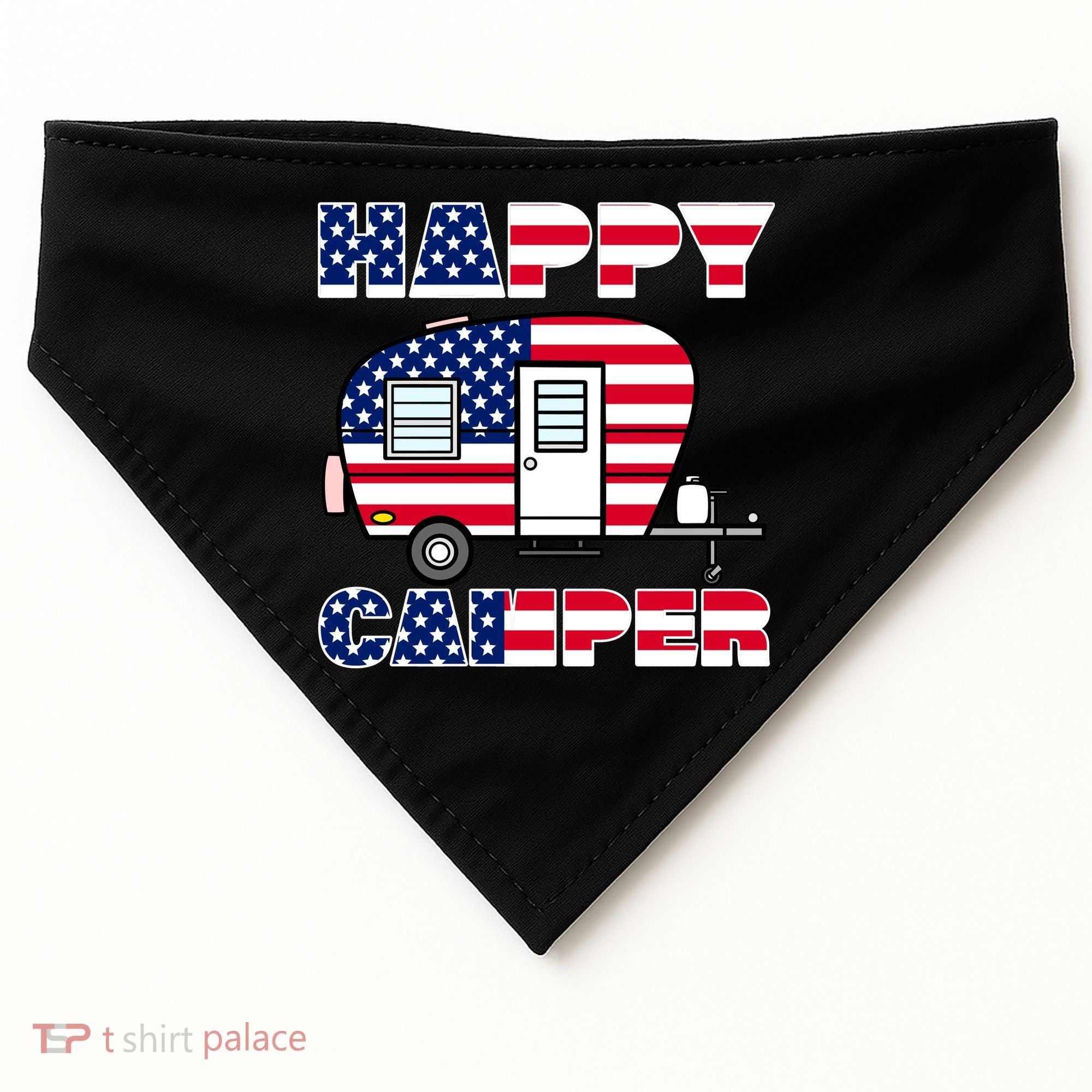 American Happy Camper USA USA-Made Doggie Bandana