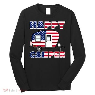 American Happy Camper USA Long Sleeve Shirt