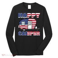 American Happy Camper USA Long Sleeve Shirt thumb 0