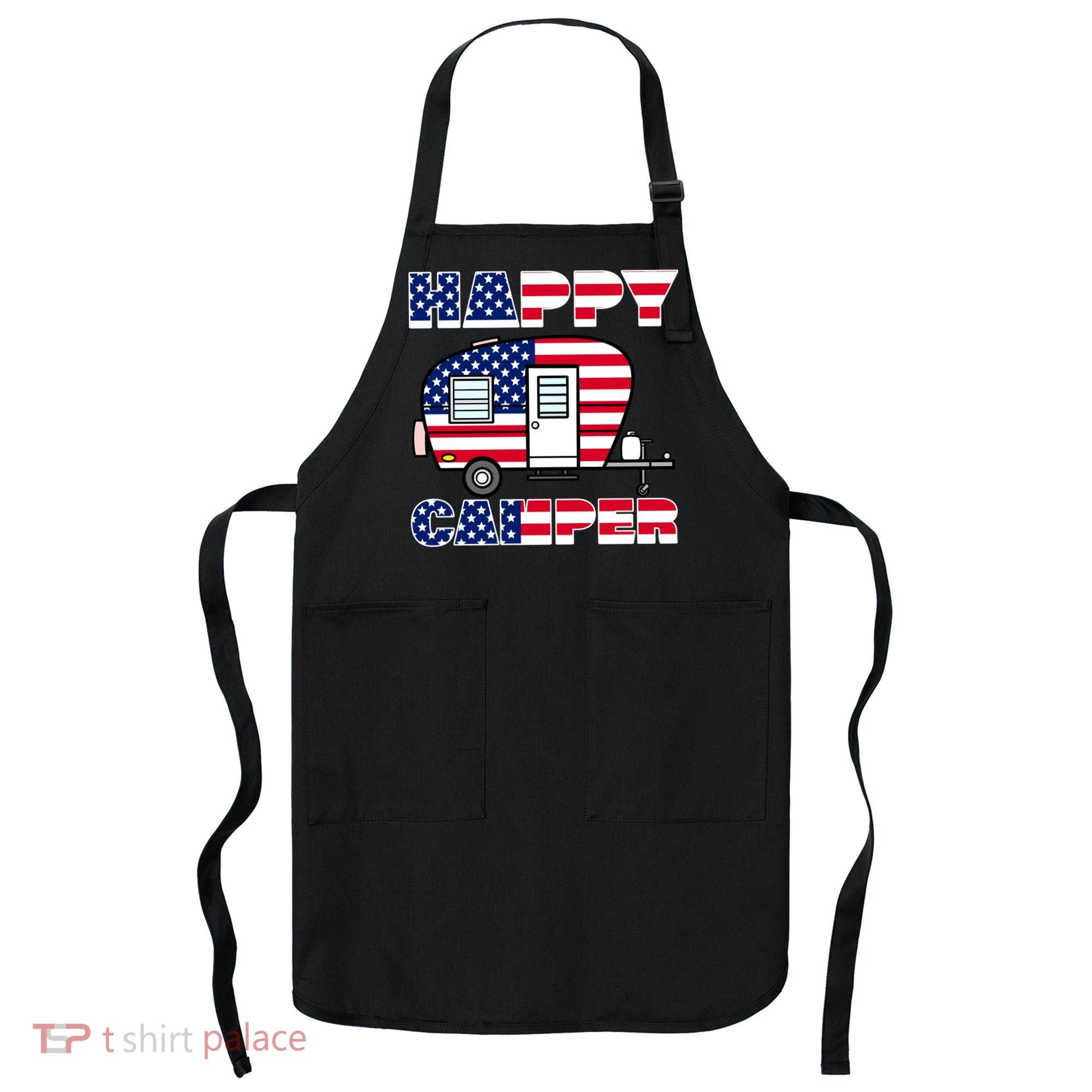 American Happy Camper USA Apron