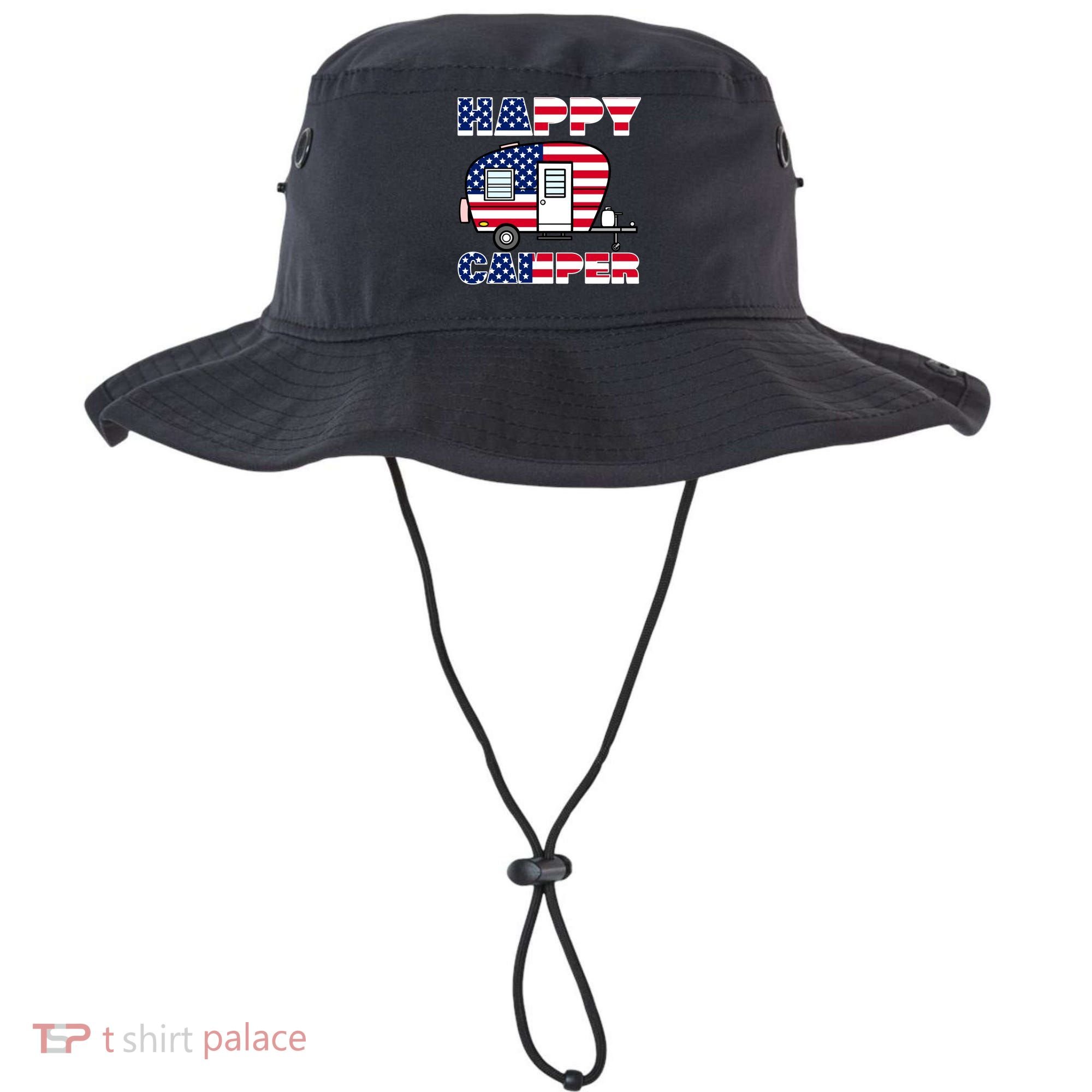 American Happy Camper USA Bucket Hat