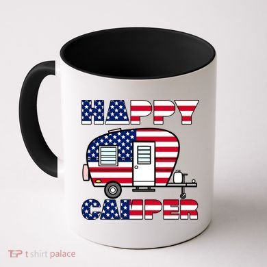 American Happy Camper USA Coffee Mug