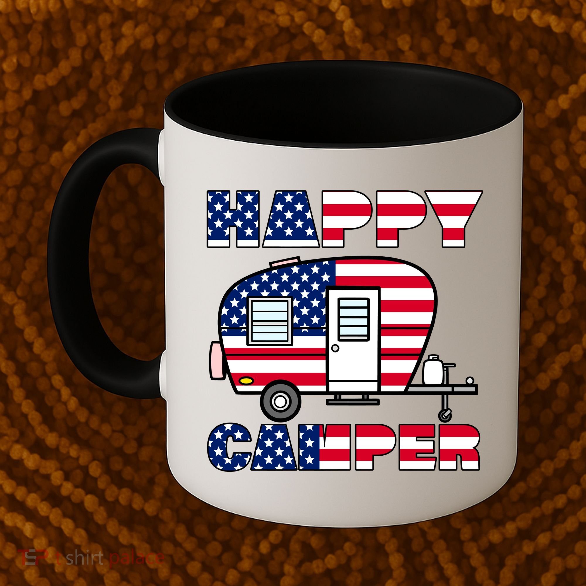 American Happy Camper USA Coffee Mug